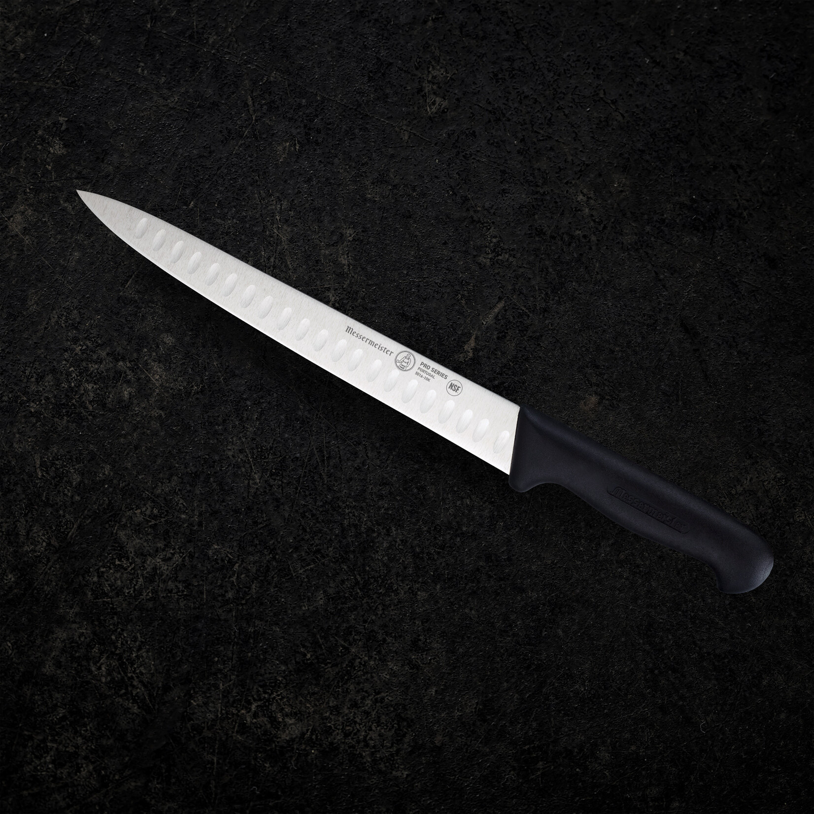 Messermeister Pro Series 10 Inch Kullenschliff Carving Knife with Polypropylene Handle