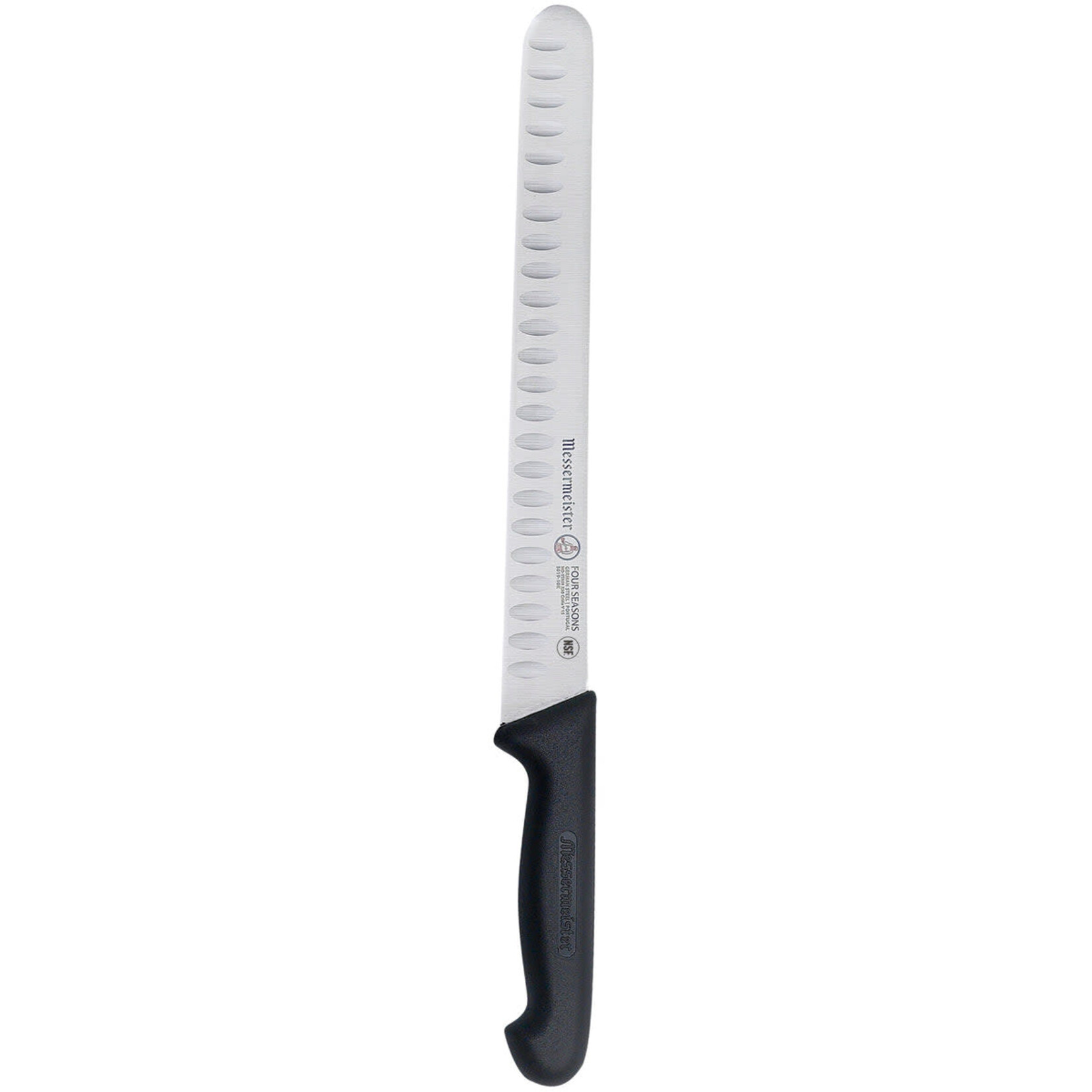 Messermeister Pro Series 10 Inch Kullenschliff Slicer - Round Tip with Polypropylene Handle