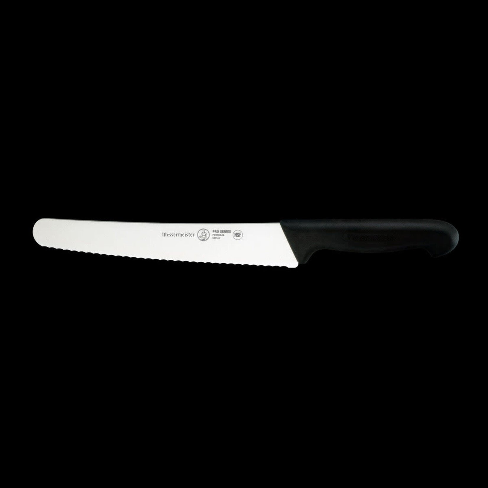 Messermeister Pro Series 10 Inch Scalloped Bakers Bread Knife with Polypropylene Handle