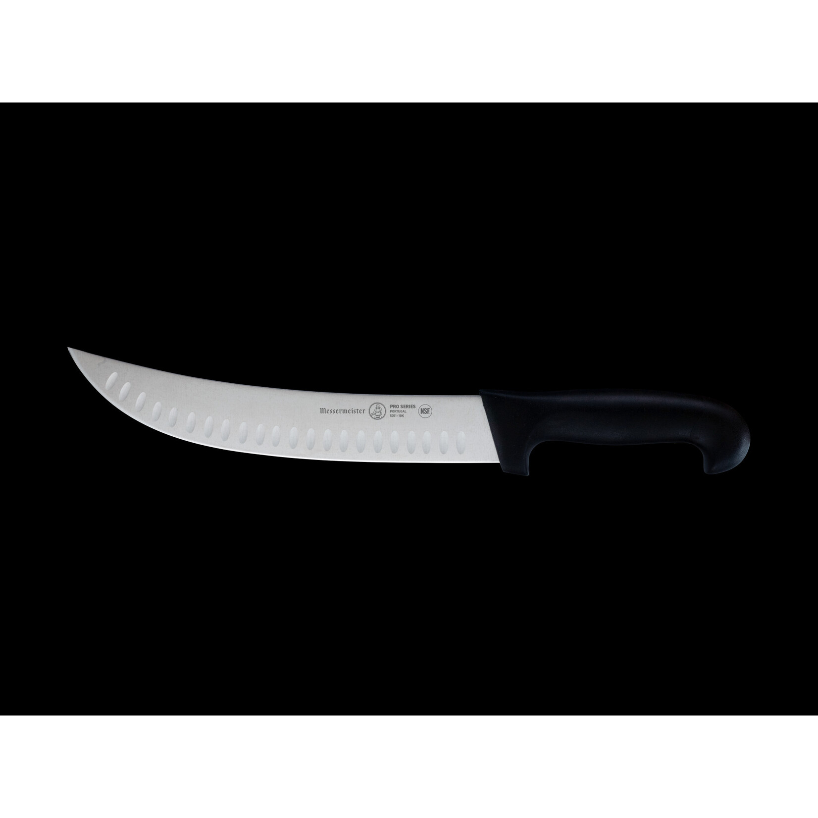 Messermeister Pro Series 10 Inch Kullenschliff Scimitar Knife with Polypropylene Handle