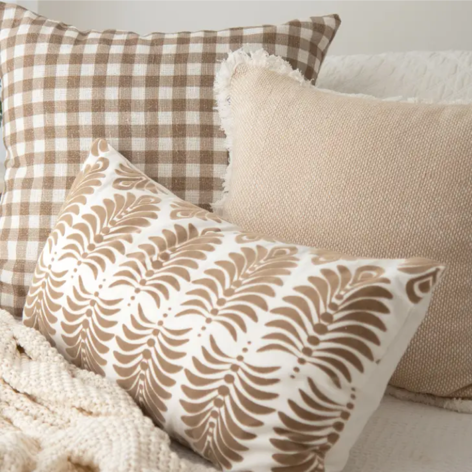 Textured Woven Throw Pillow