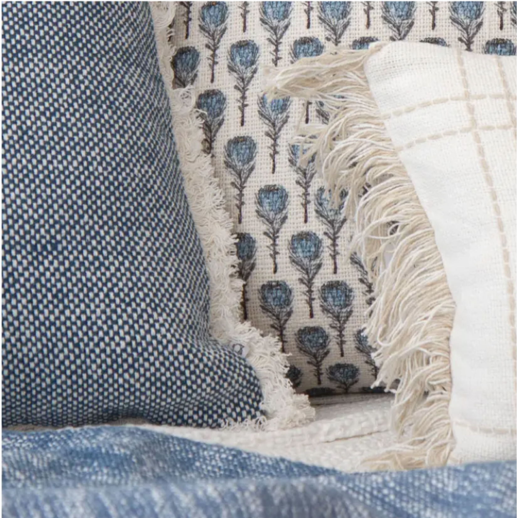 Textured Woven Throw Pillow