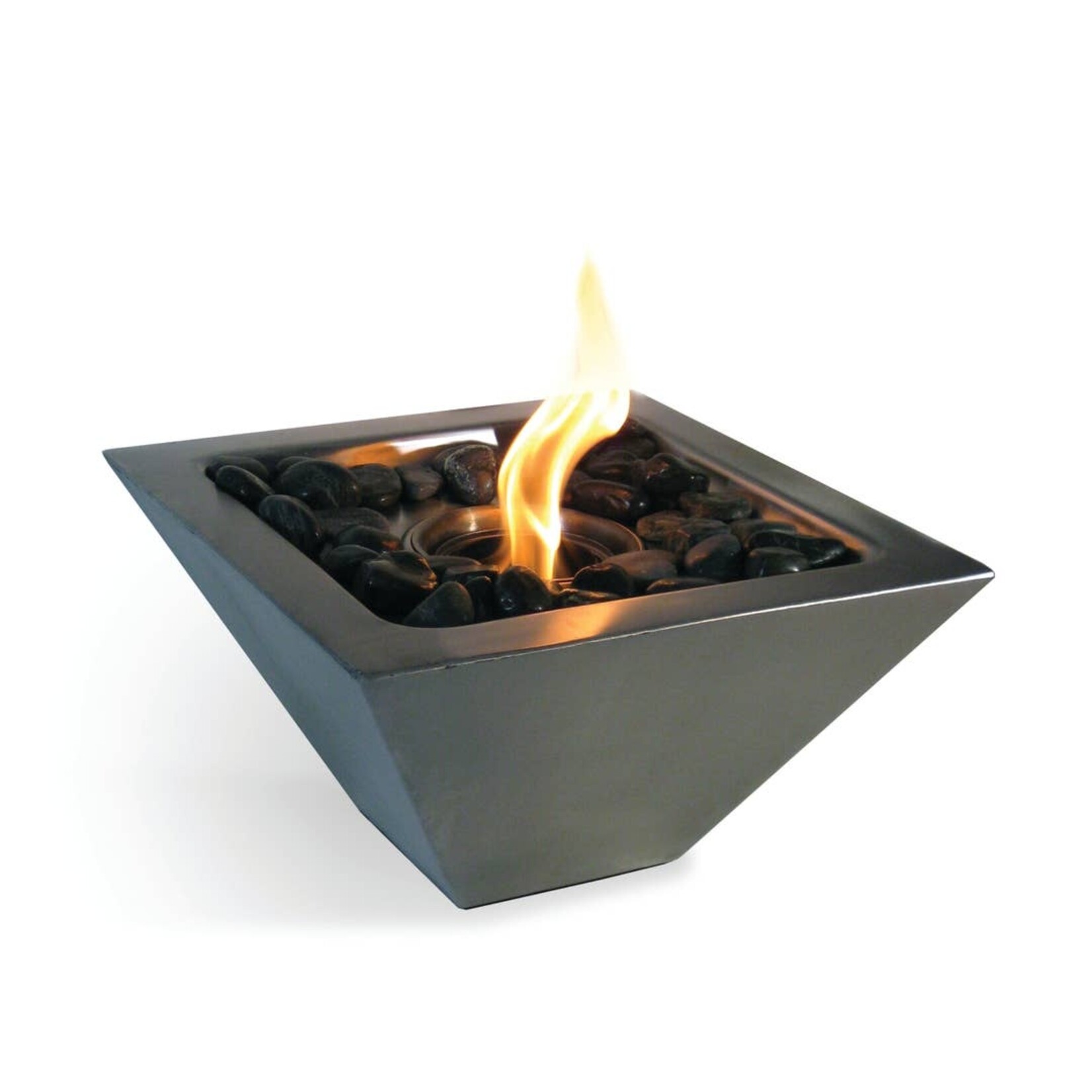 Empire Indoor/Outdoor Gel Fuel Fireplace in Stainless Steel