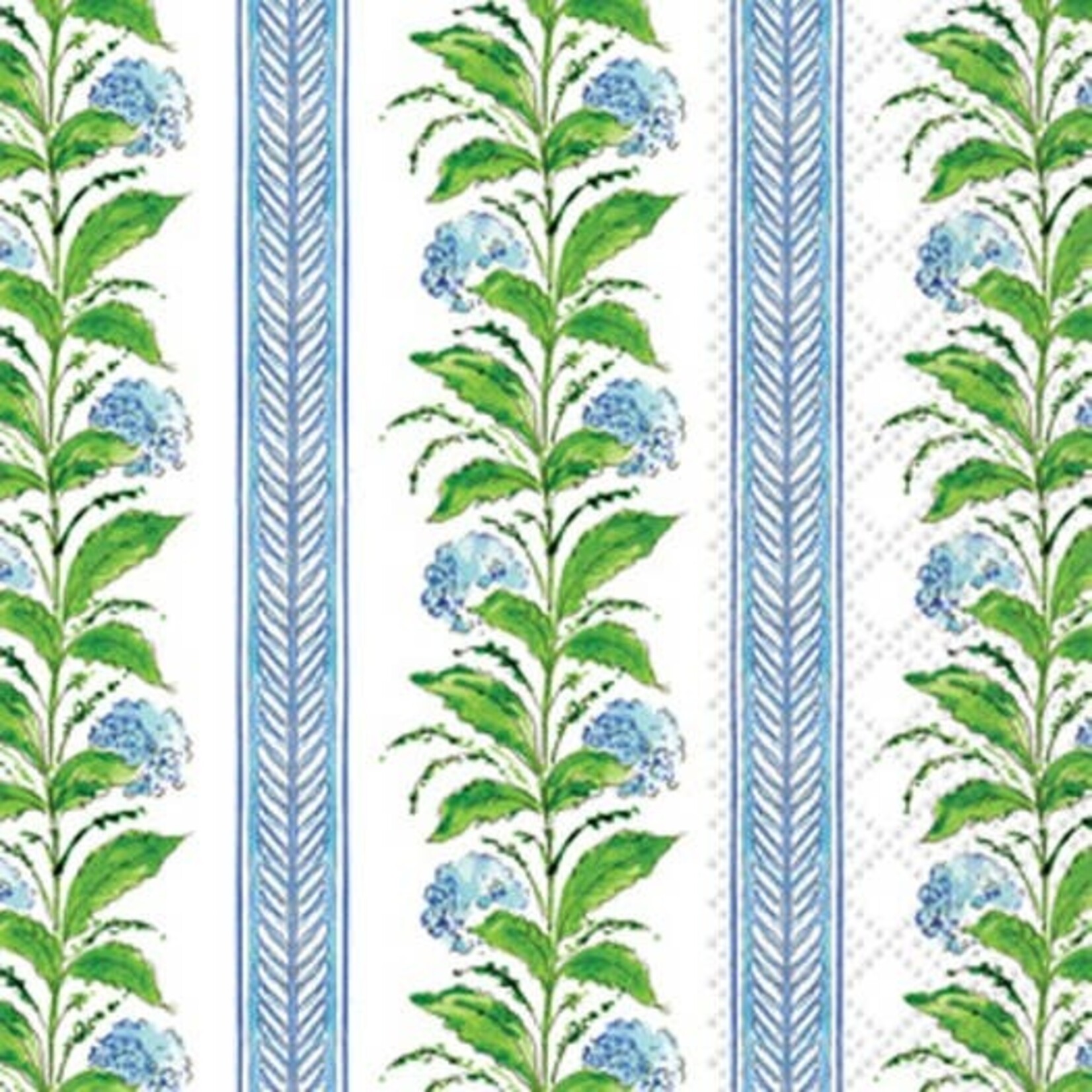 Hydrangea Stripes Paper Guest Towels by Rosanne Beck Package of 16