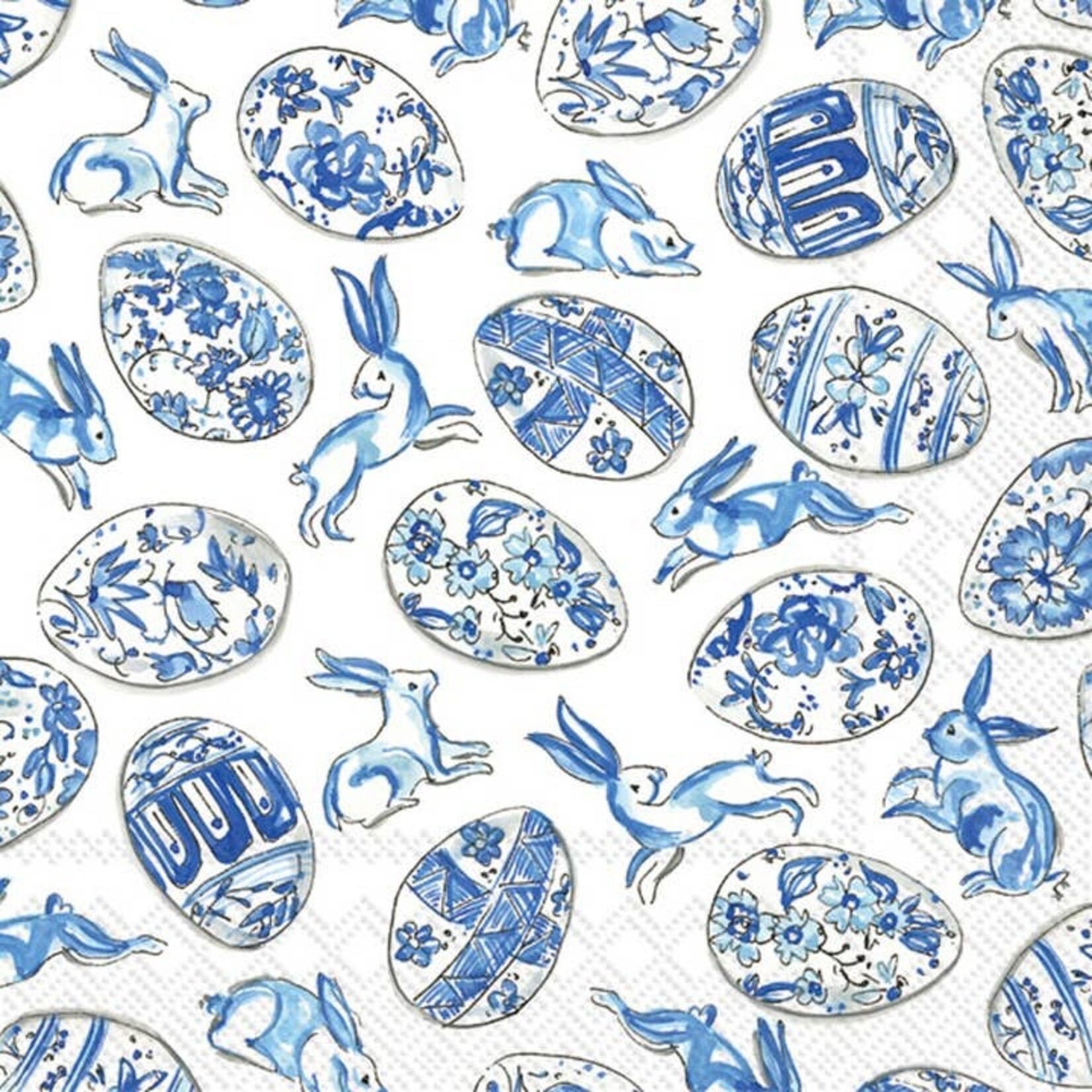 Blue and White Eggs Paper Cocktail Napkins Pack of 20
