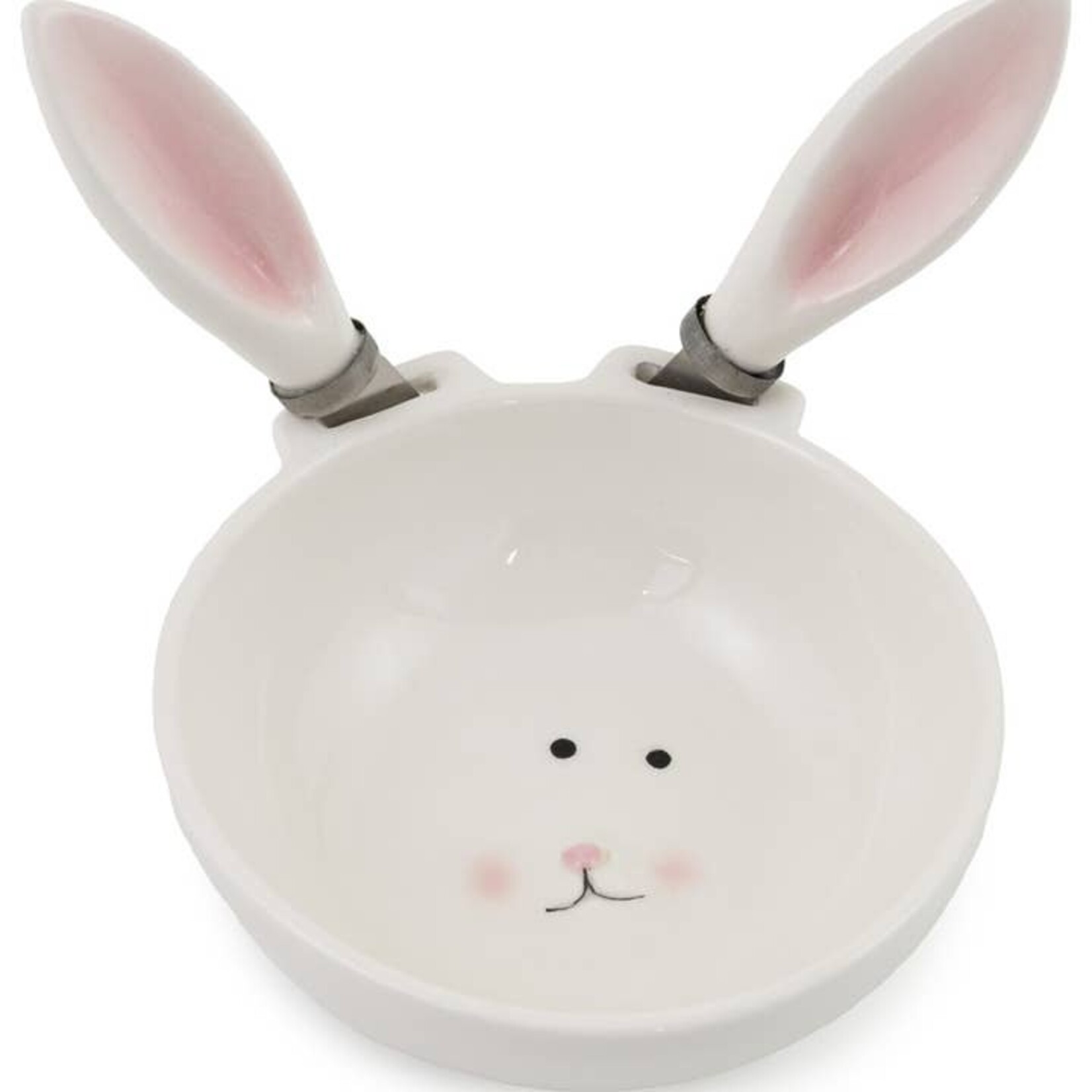 Ceramic Bunny Bowl & Spreader