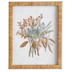 Bouquet Rattan Framed Art Piece - CRM1