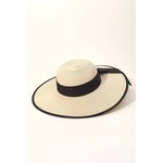 Straw Ribbon Strap Sun Hat | Tan