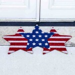Stars & Stripes Coir Doormat | Red White & Blue | 30" x 18"
