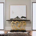 Ambella Home Collection Sculpted Console - Gold