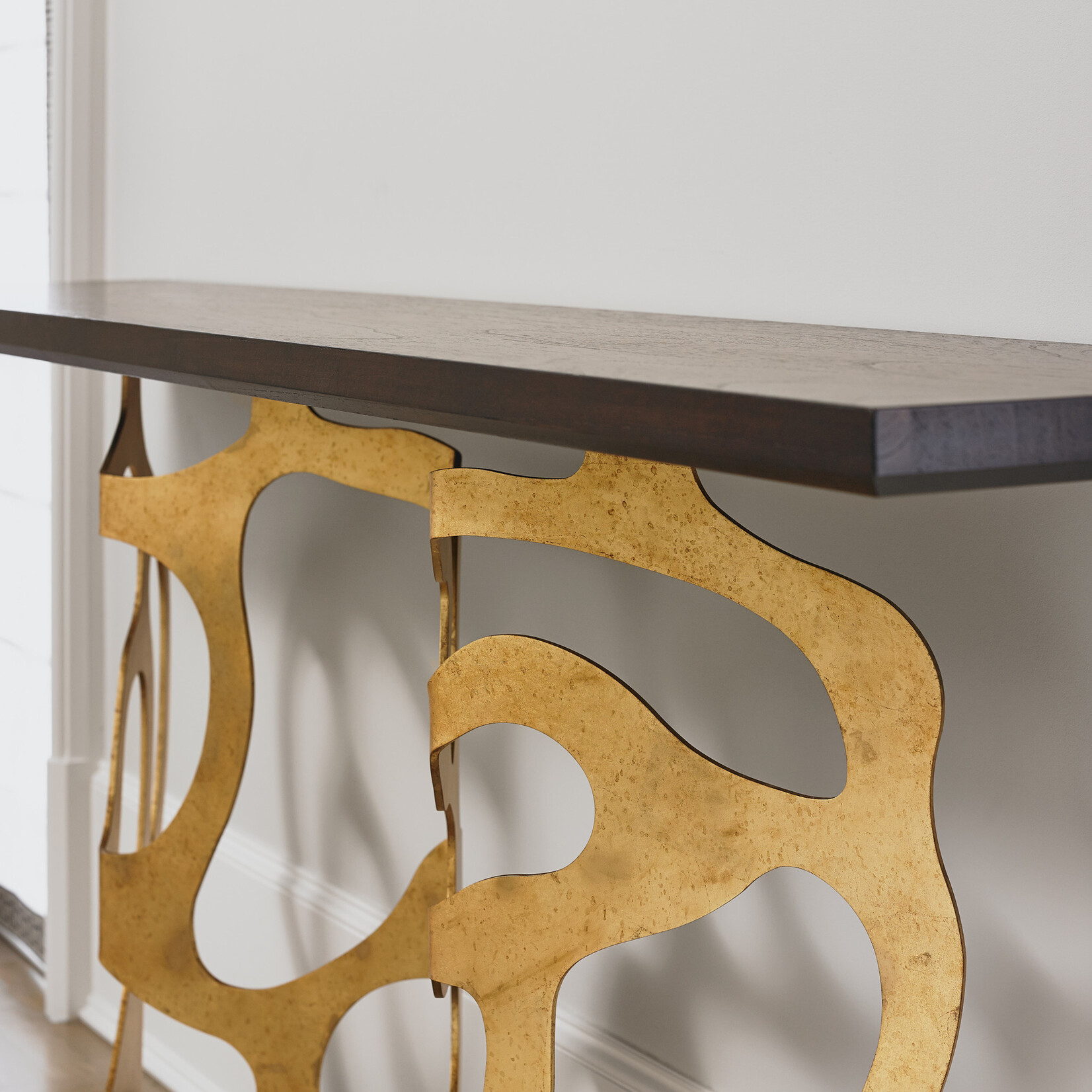 Ambella Home Collection Sculpted Console - Gold