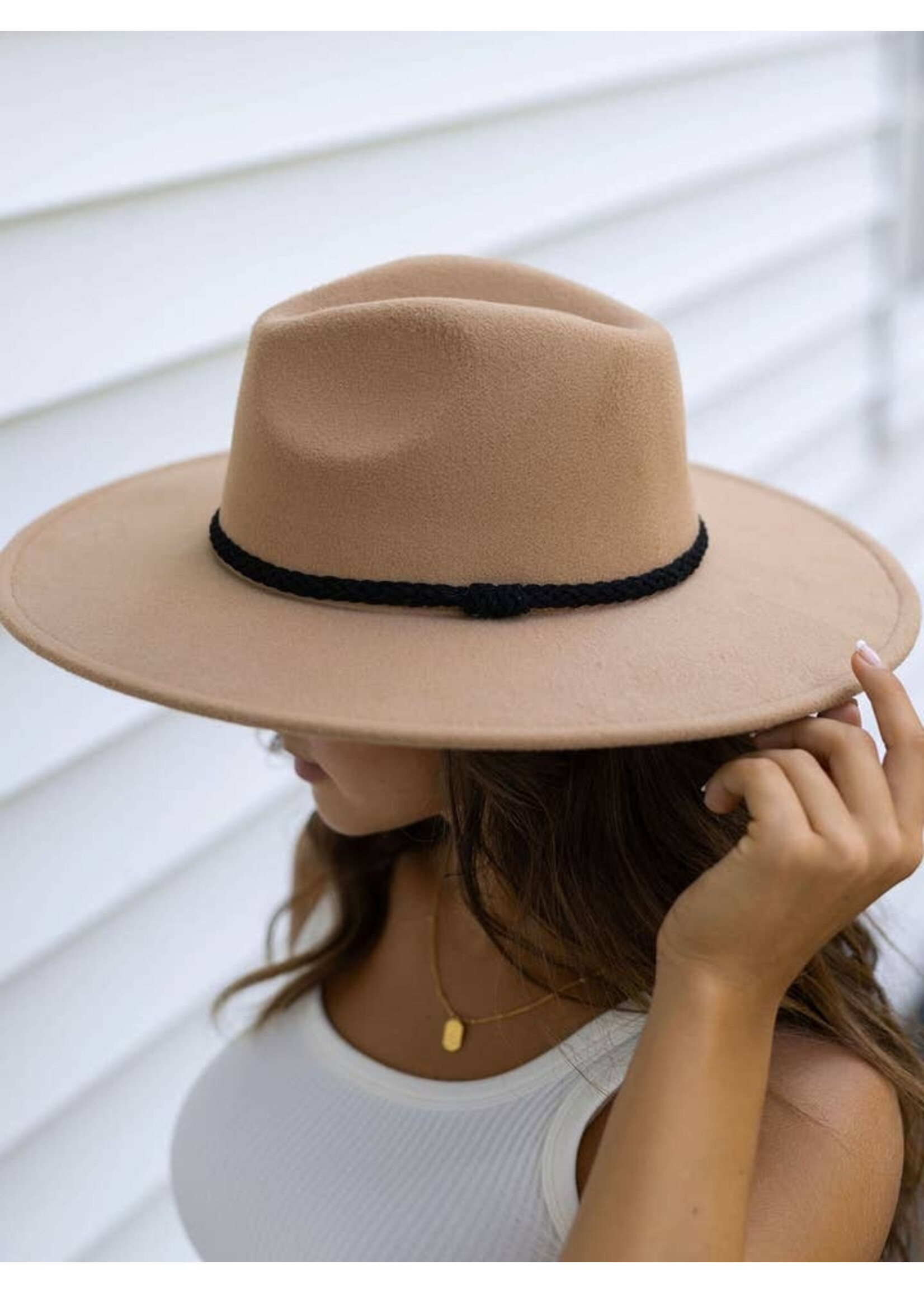 Wide Brim Felt Hat in Camel Stylish Fall Accessory The Bay House From Our House to Your Home