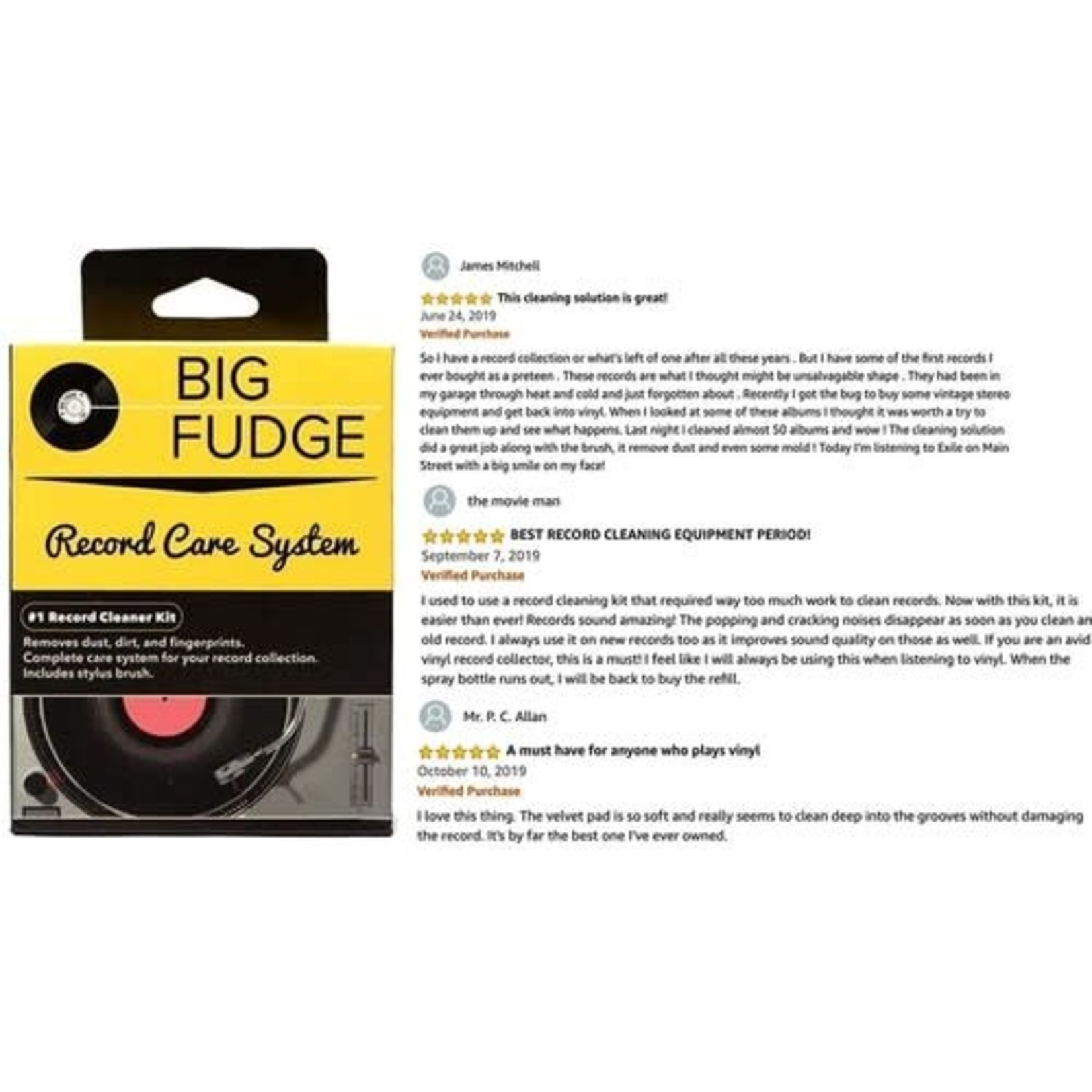 Big Fudge 4-in-1 Vinyl Record Kit