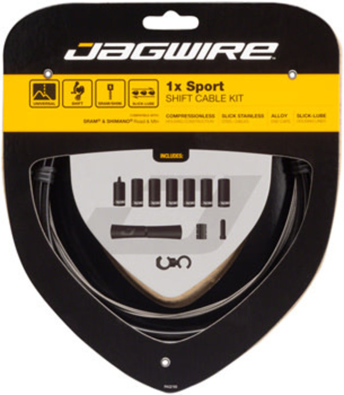 Jagwire Jagwire 1x Sport Shift Cable Kit SRAM/Shimano, Black