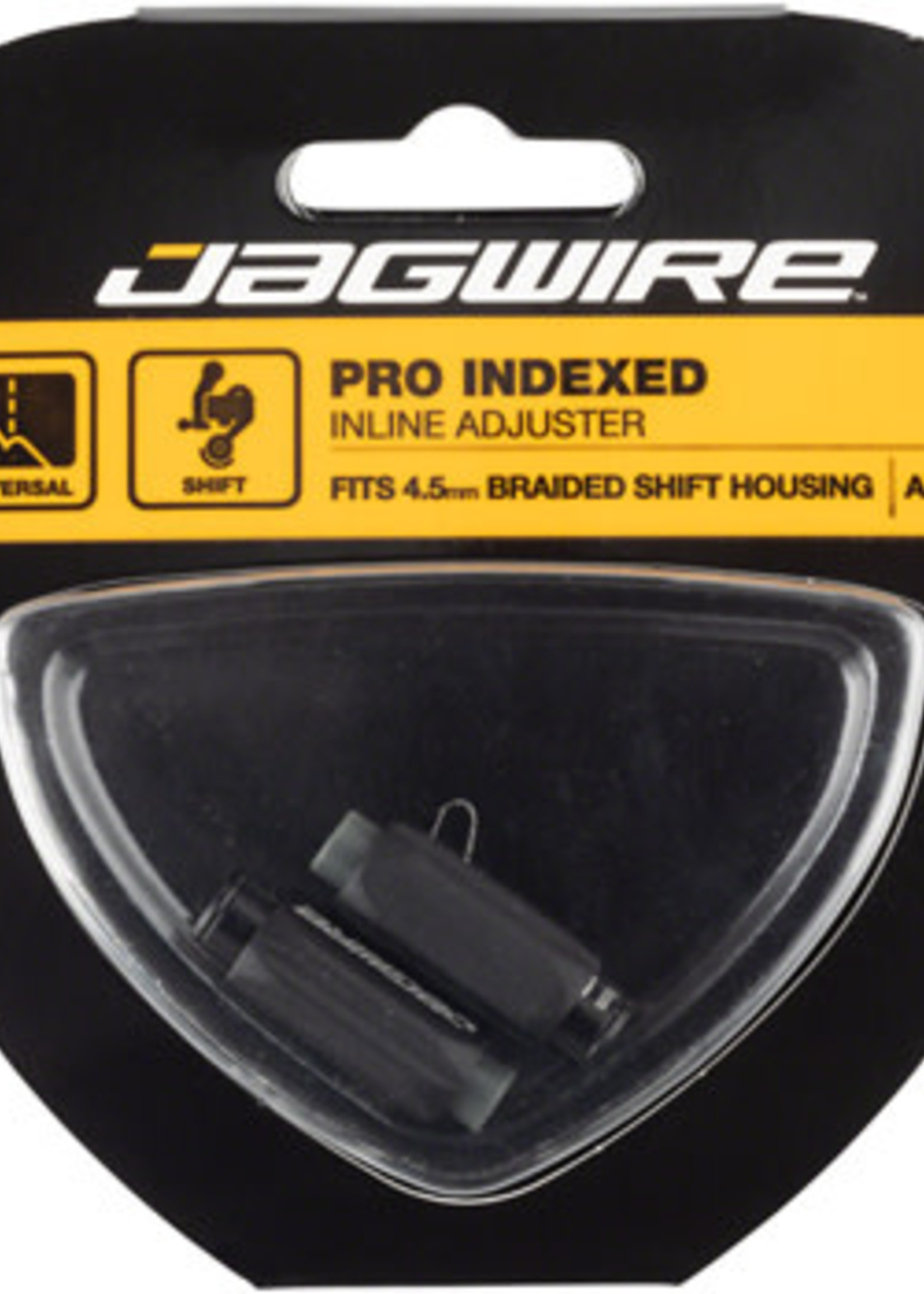 Jagwire Jagwire Pro 4.5mm Indexed Inline Cable Tension Adjusters Pair For Braided Shift Housingx Black
