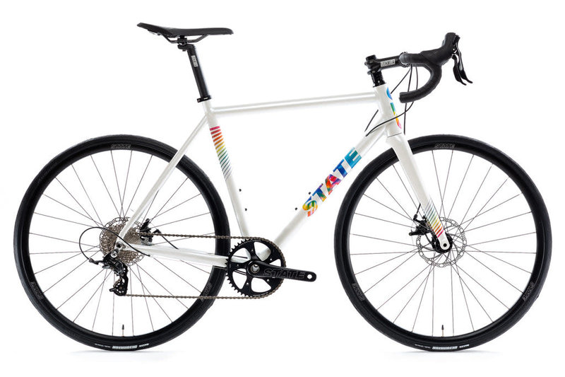 State Bicycle Co. Undefeated - Pearl / Tie-Dye w/Carbon Fork