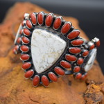 ANTHONY SKEETS, WILD HORSE/CORAL CUFF (Size: 6.25)