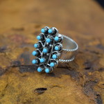 SNAKE EYE TURQUOISE RING (Size: 7)