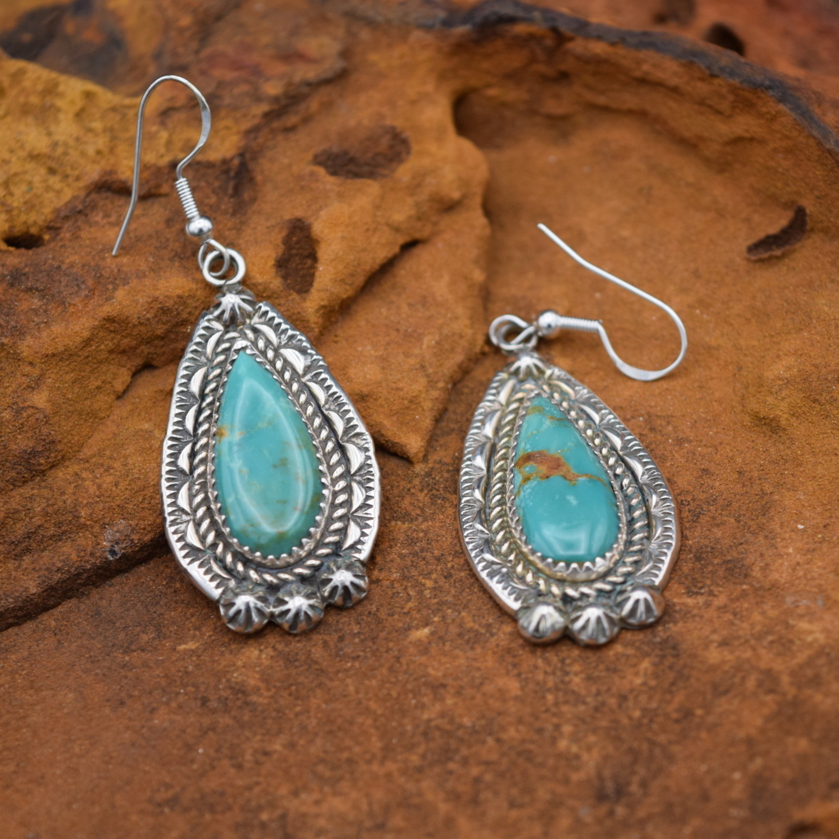 BECENTI ROYSTON TURQUOISE EARRINGS