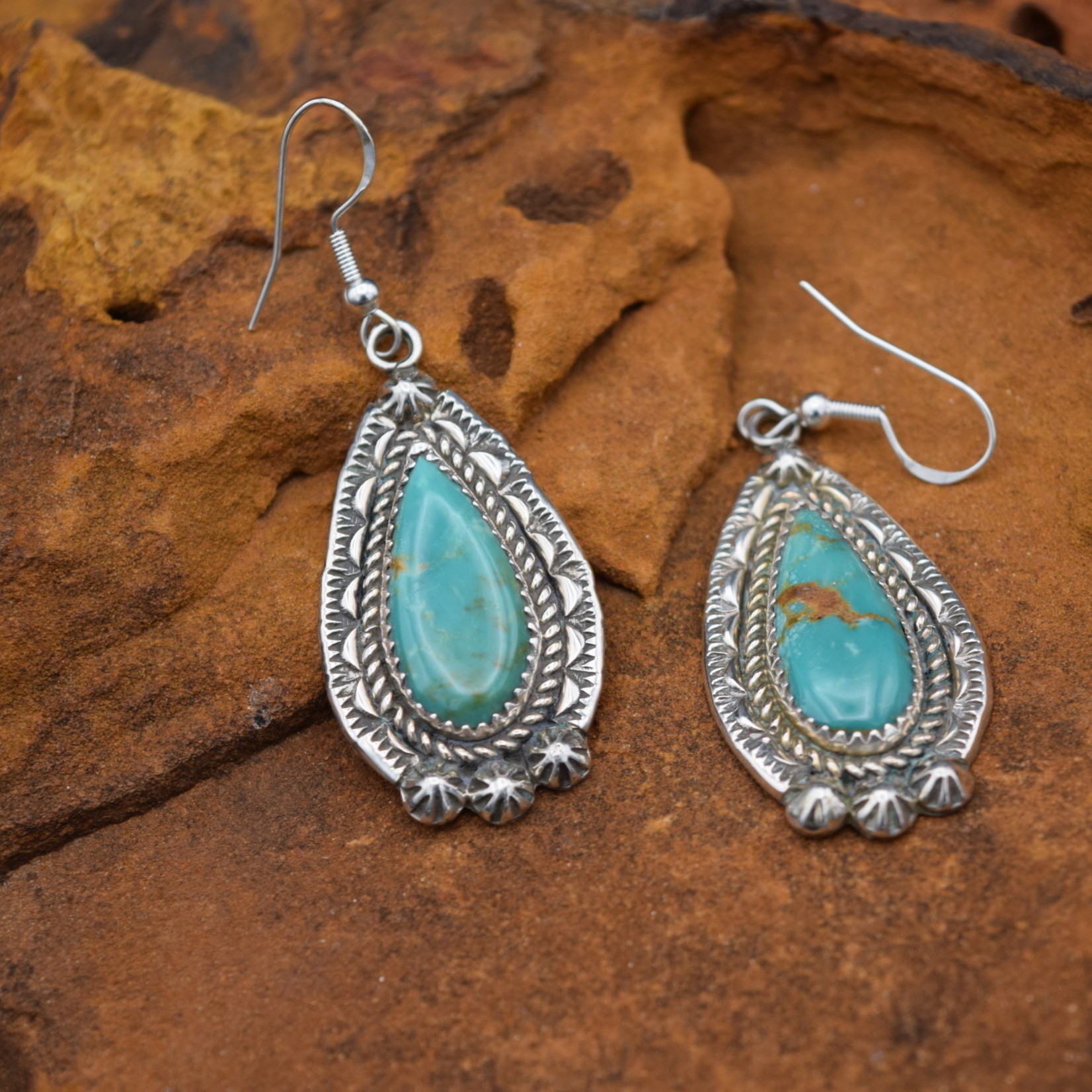 BECENTI ROYSTON TURQUOISE EARRINGS