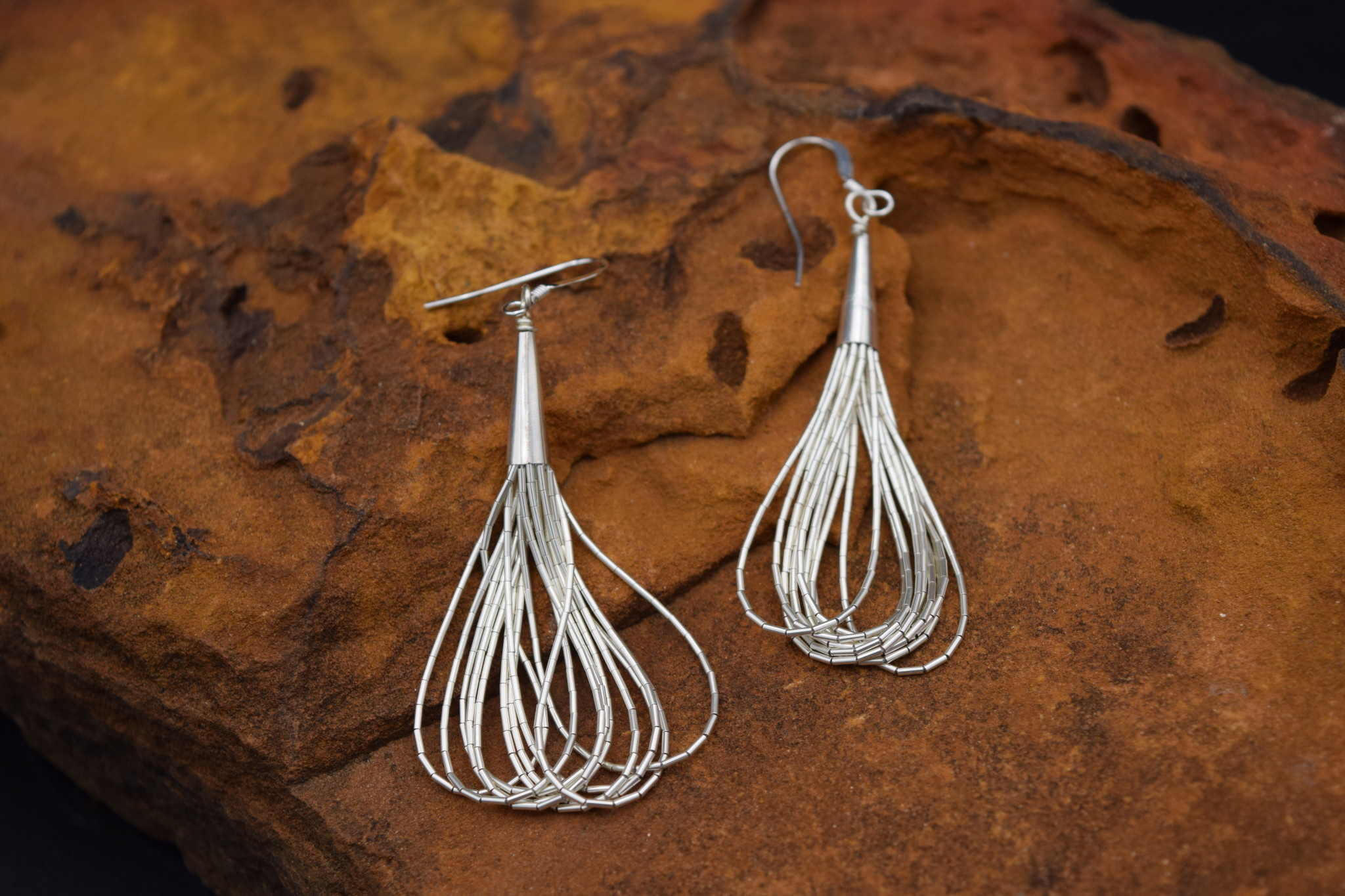 Liquid shop silver earrings