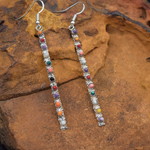 MULTI STONE DROP EARRINGS