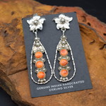 ORANGE SPINY EARRINGS