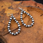 NAVAJO PEARL HOOPS