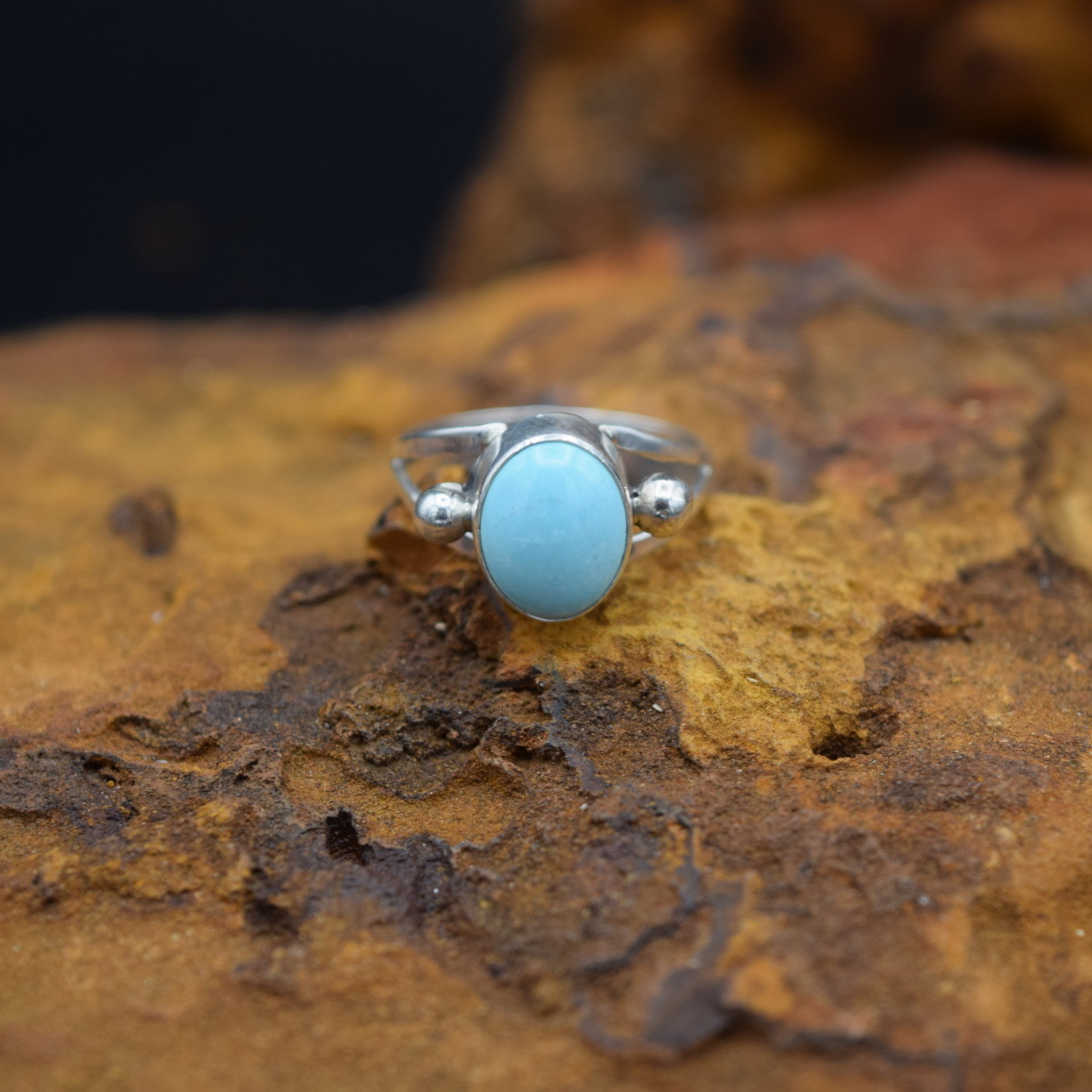 LIGHT TURQUOISE RING (Size: 6.25)
