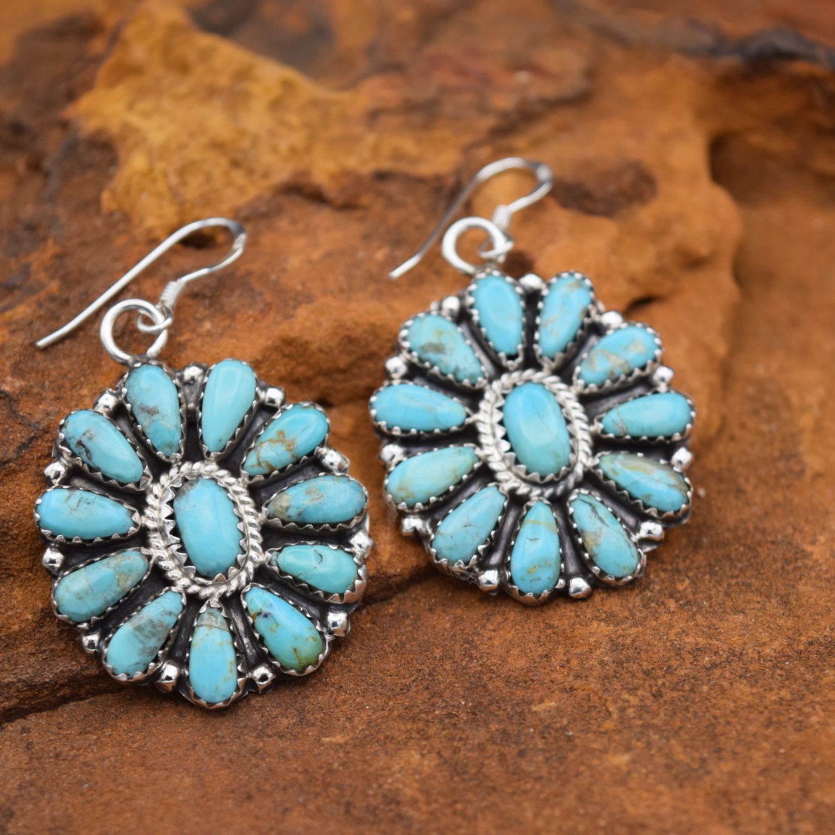 ZETA BEGAY TURQUOISE EARRINGS