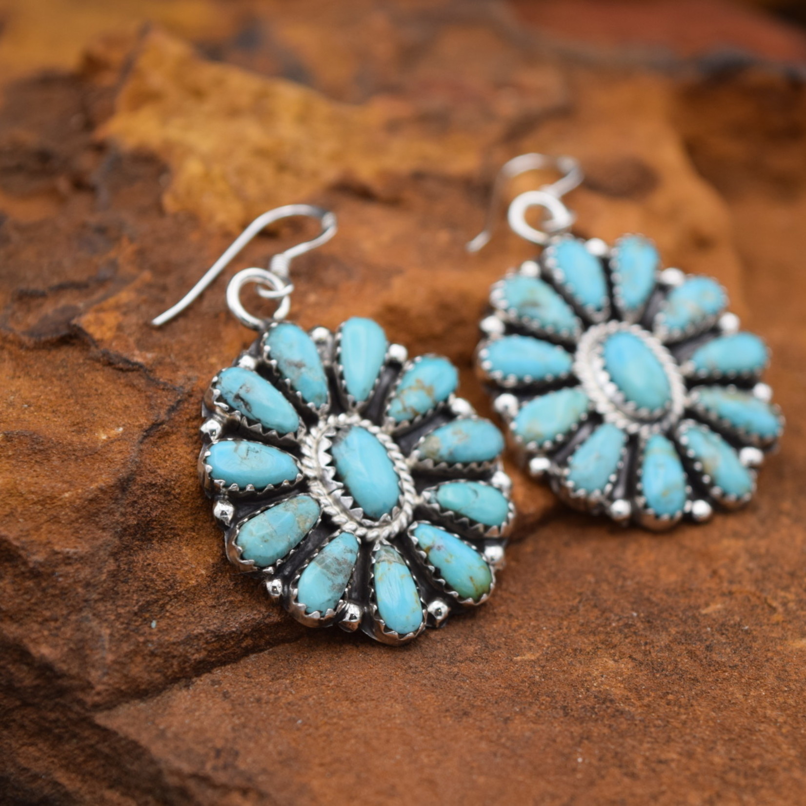 ZETA BEGAY TURQUOISE EARRINGS