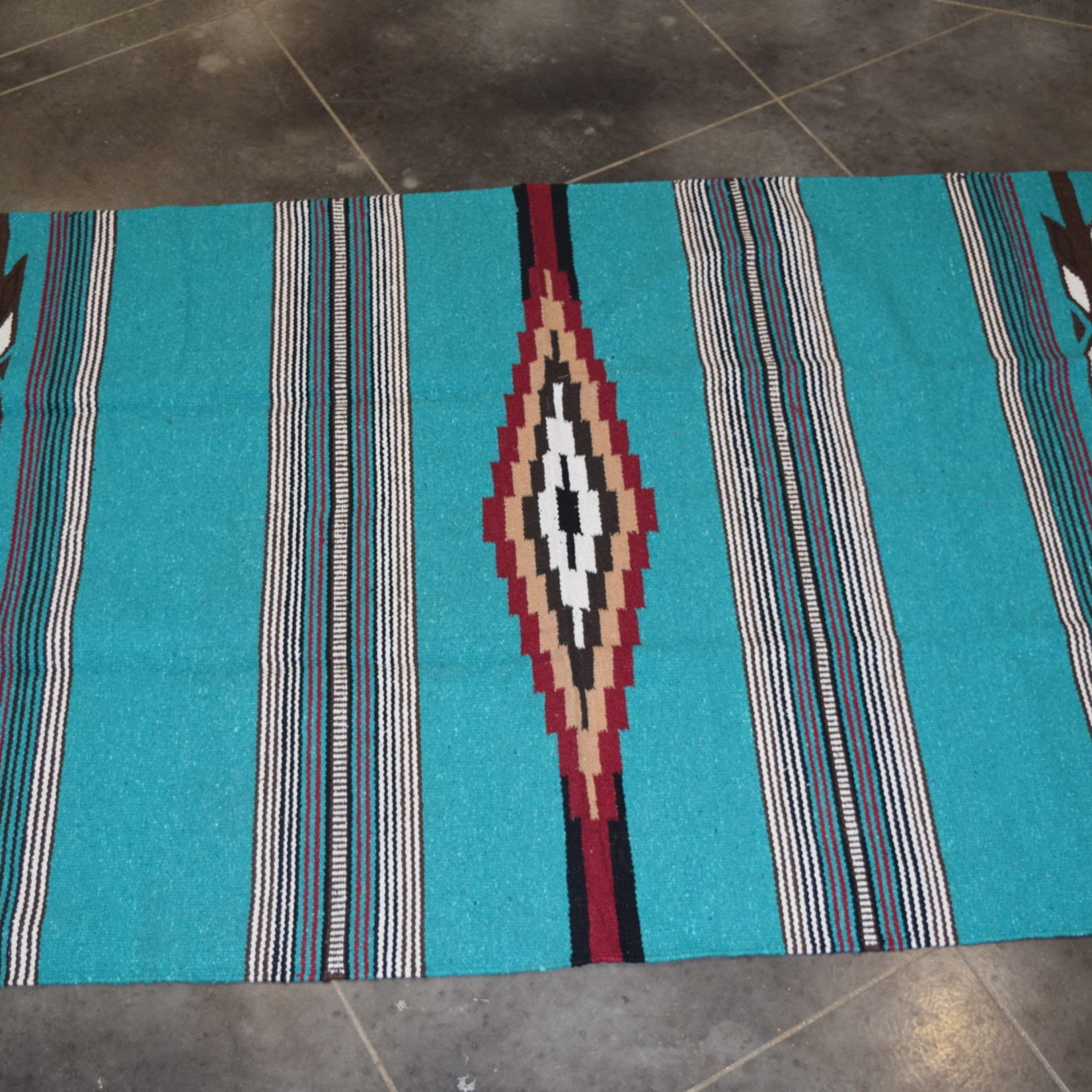 4' x 6' Cantina Rug [Teal/Brown]