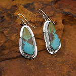 TURQUOISE/BROWN/GREEN EARRINGS