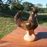 Ceramic Rooster - Brown