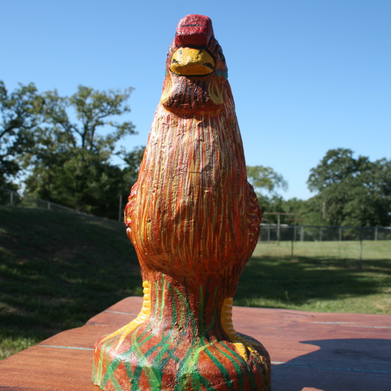 Ceramic Rooster Planter - Medium