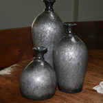 Ceramic Silver/Metallic Vase - Small