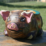 Ceramic Pig Planter - Small