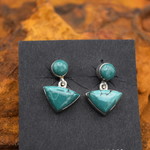 Green Turquoise Earrings