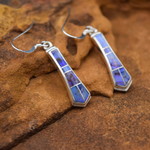 Charoite Inlay Earrings