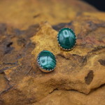 Green Post Earrings