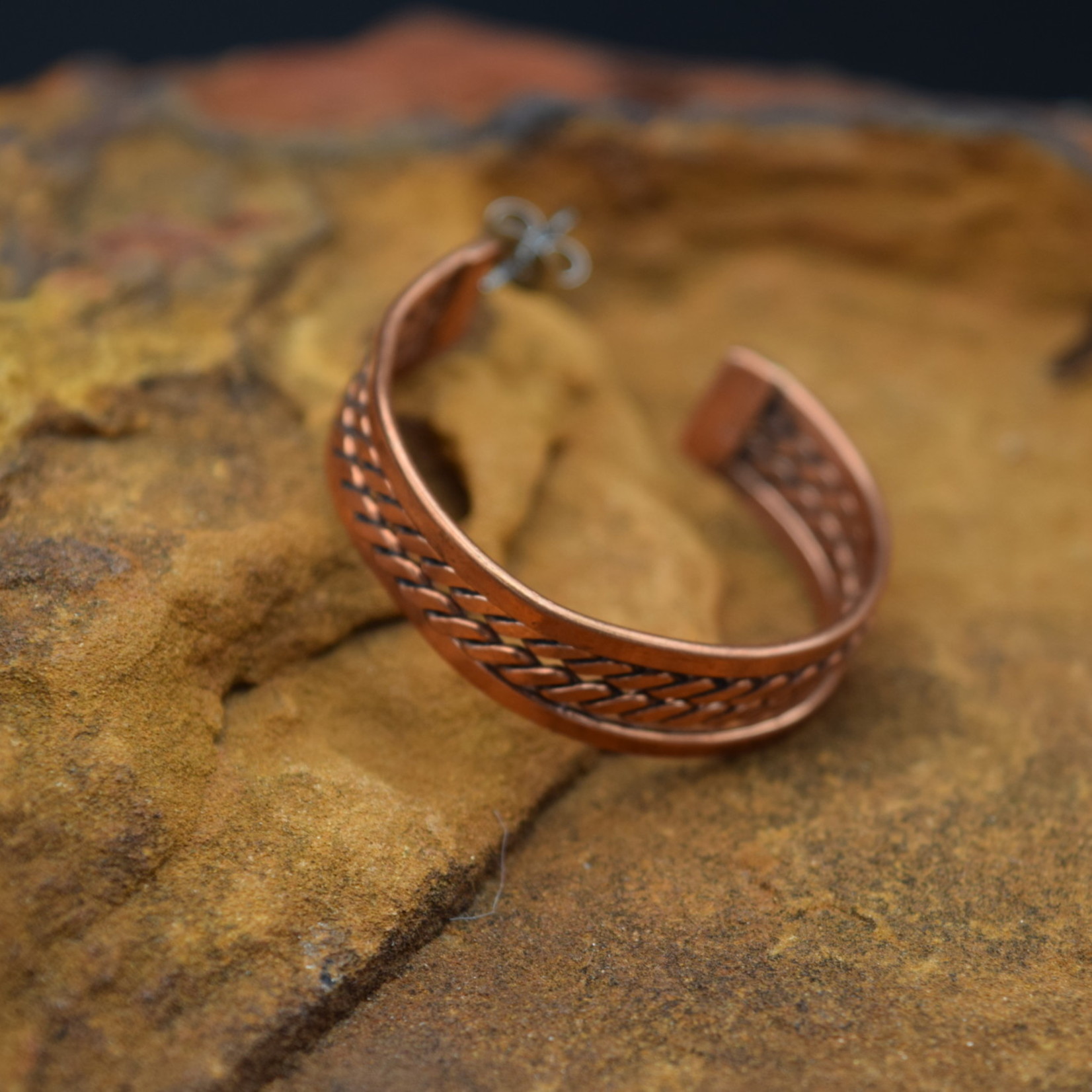 Verna Tahe Copper Hoops