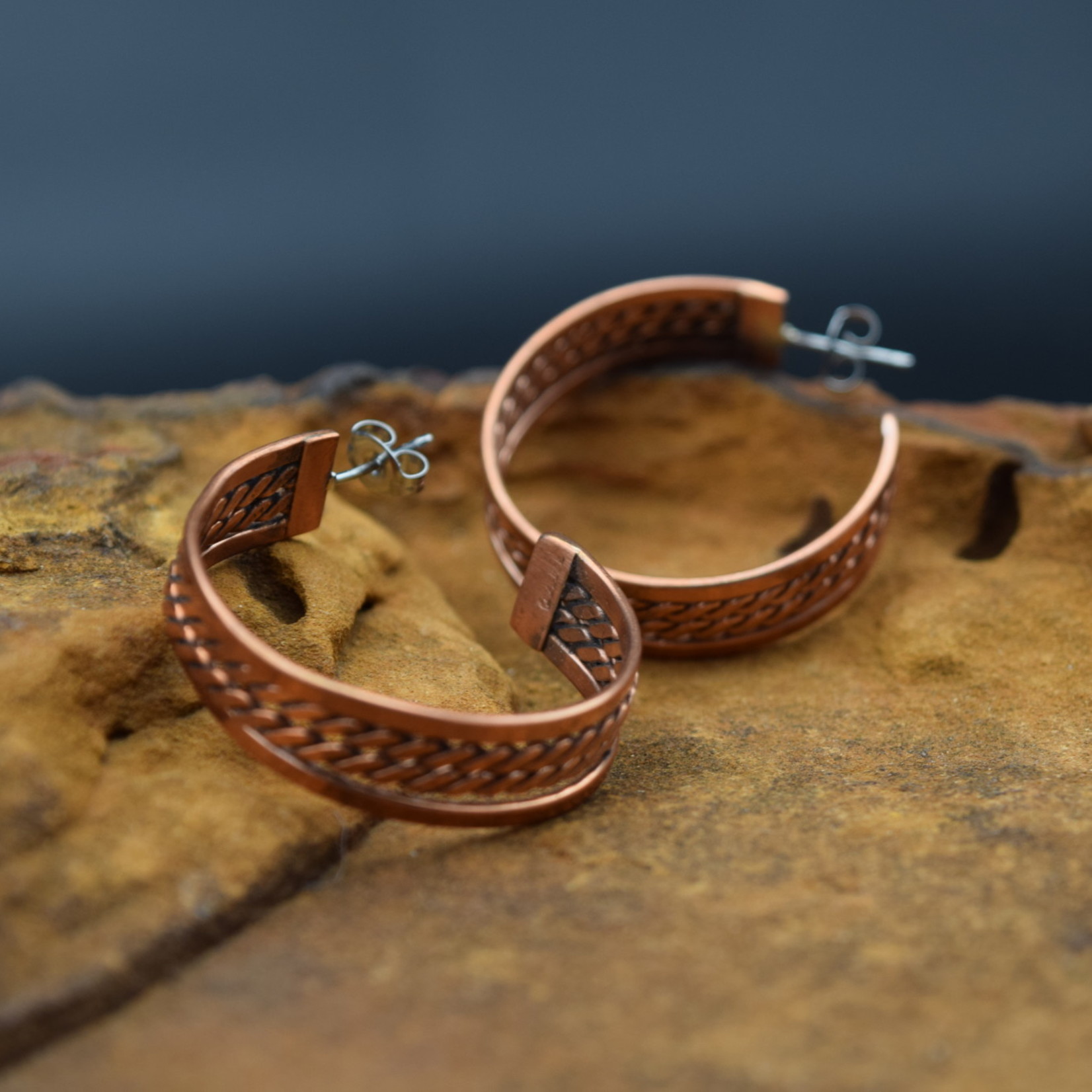 Verna Tahe Copper Hoops