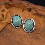 Green Turquoise Earrings