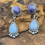 LARIMAR CHARIOTTE EARRINGS