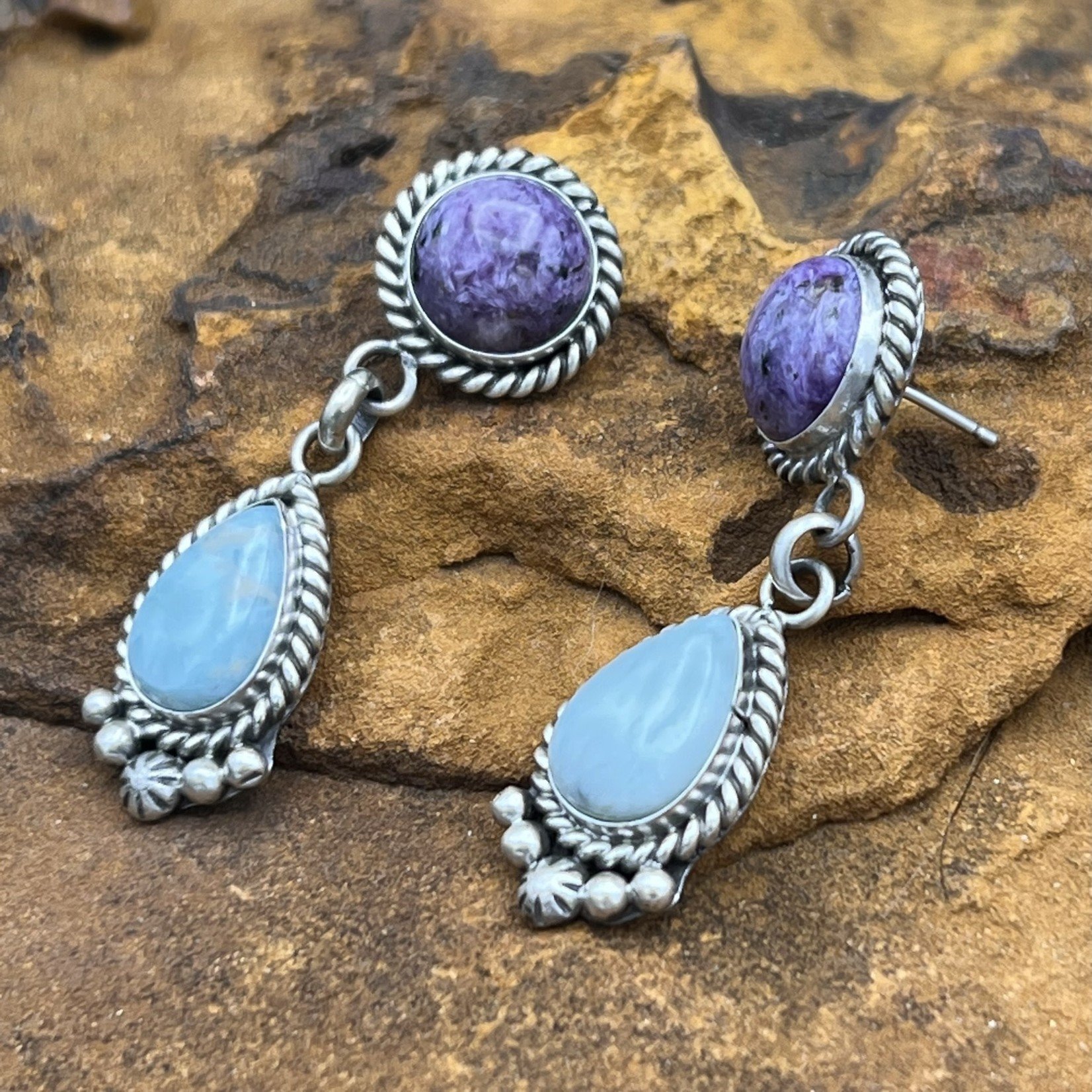 LARIMAR CHARIOTTE EARRINGS