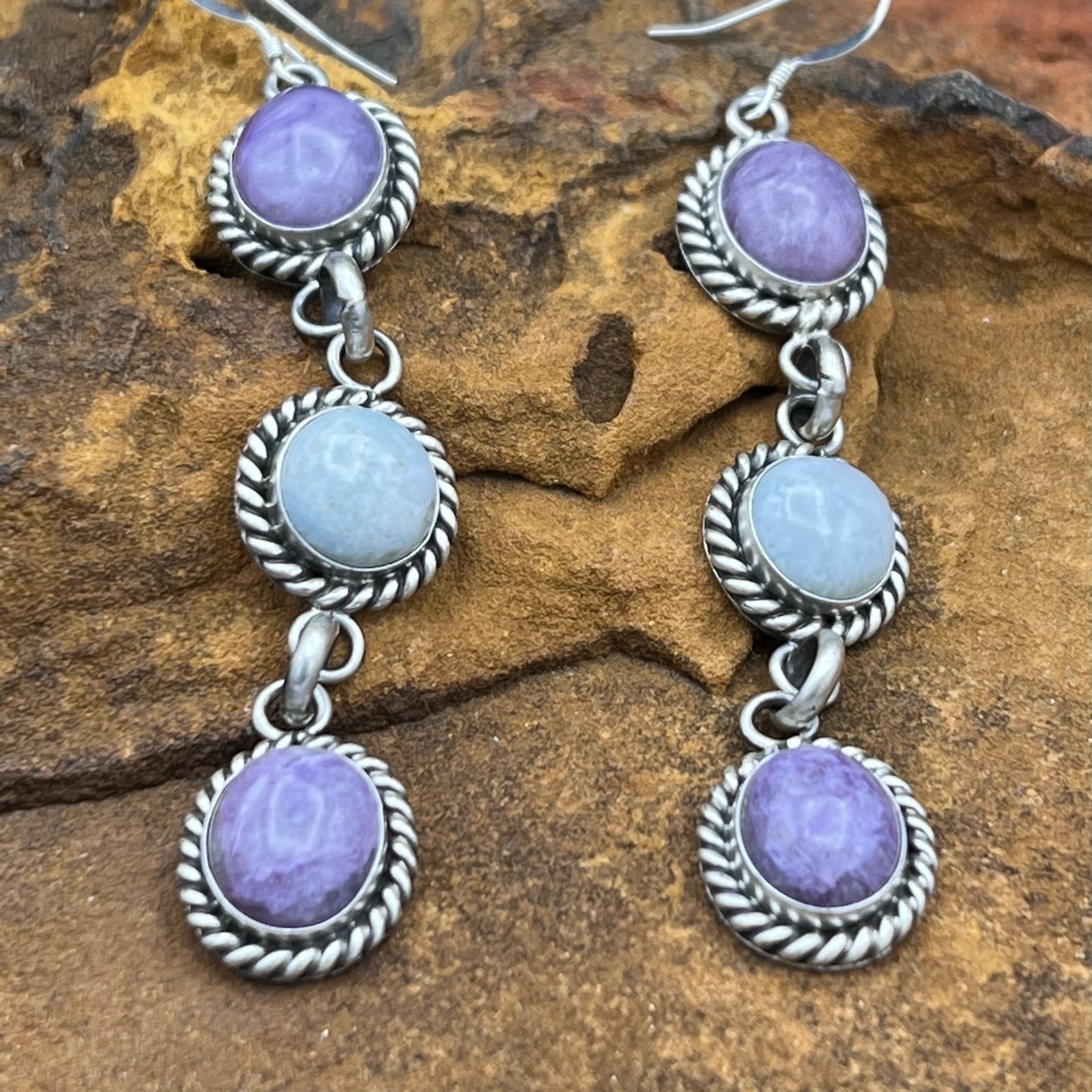 LARIMAR - CHARIOTTE EARRINGS