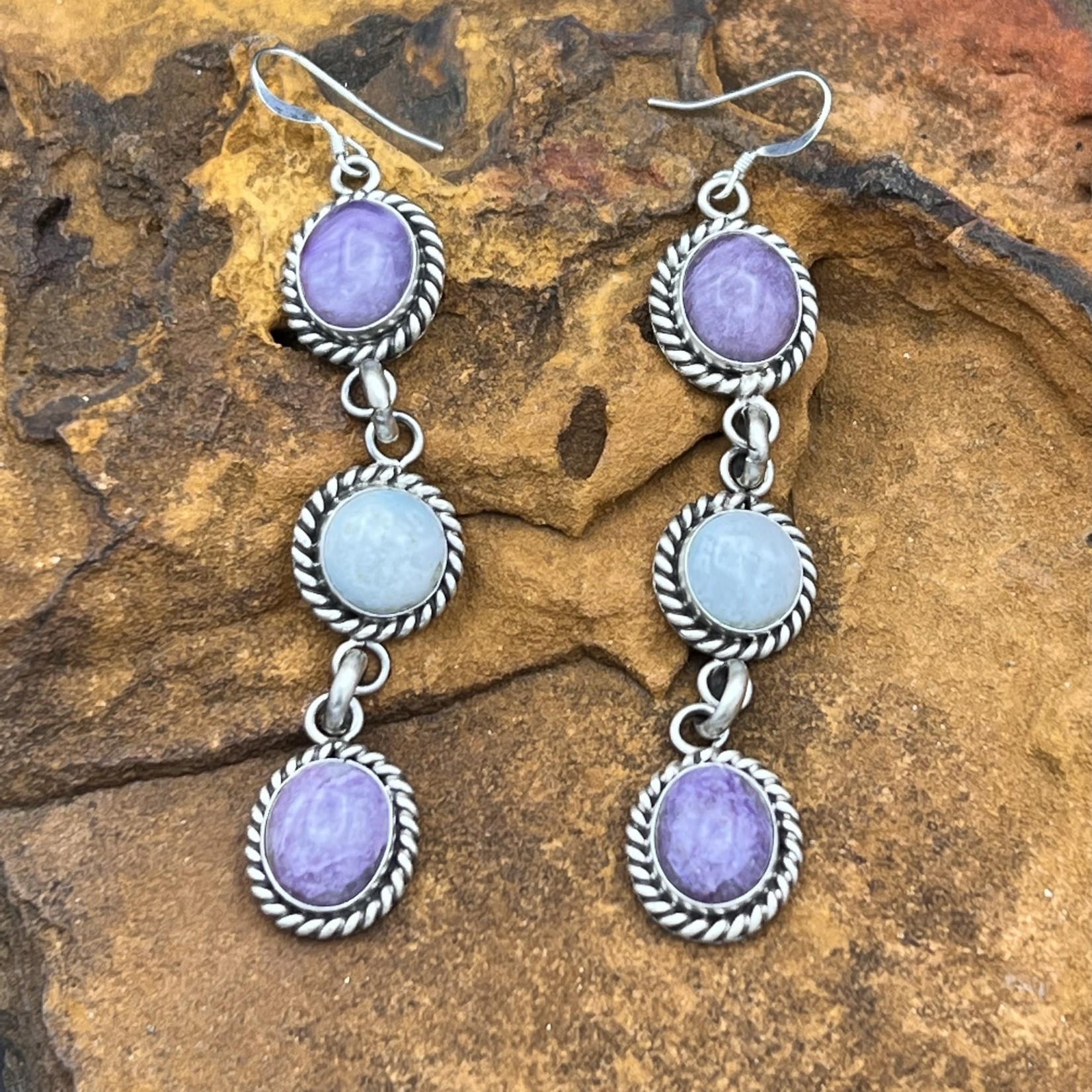 LARIMAR - CHARIOTTE EARRINGS