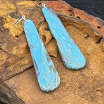 KIMBERELY GARCIA TURQUOISE SLAB EARRINGS