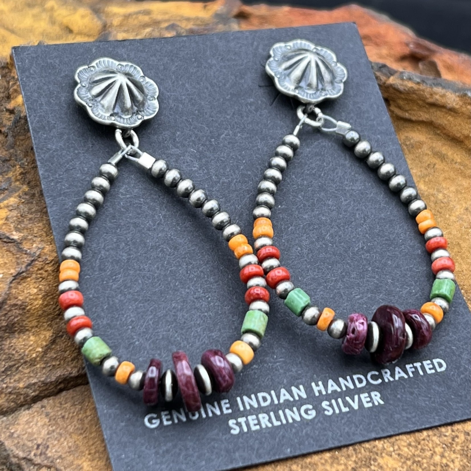 NAVAJO MULTI STONE EARRINGS