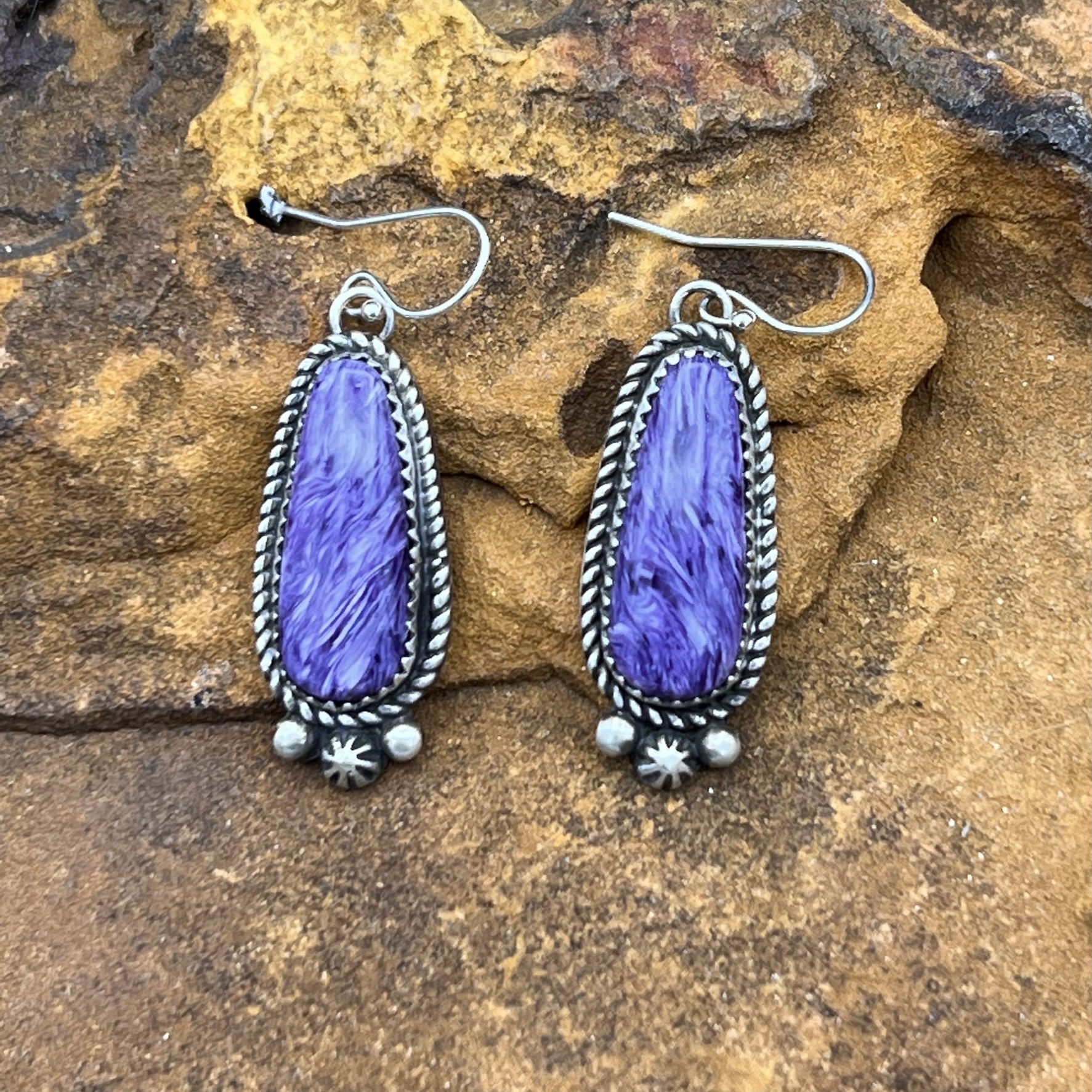 CHAROITE EARRINGS